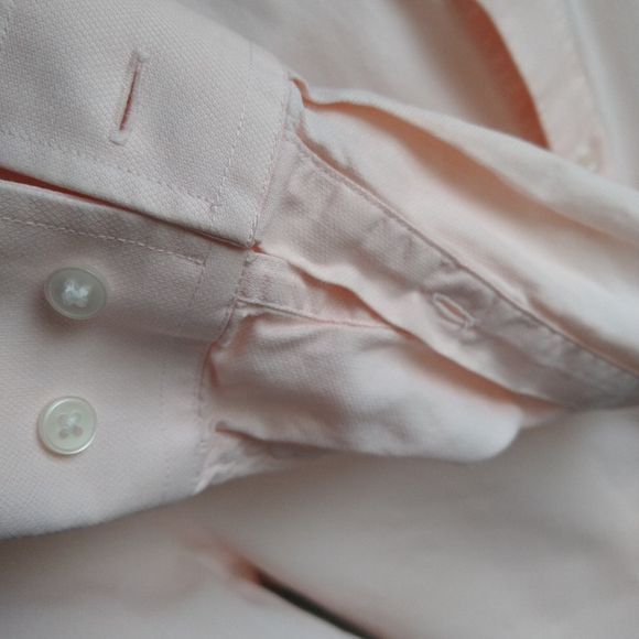 Peach H&M men's dress shirt size XS/chemise habill - Picture 5 of 5